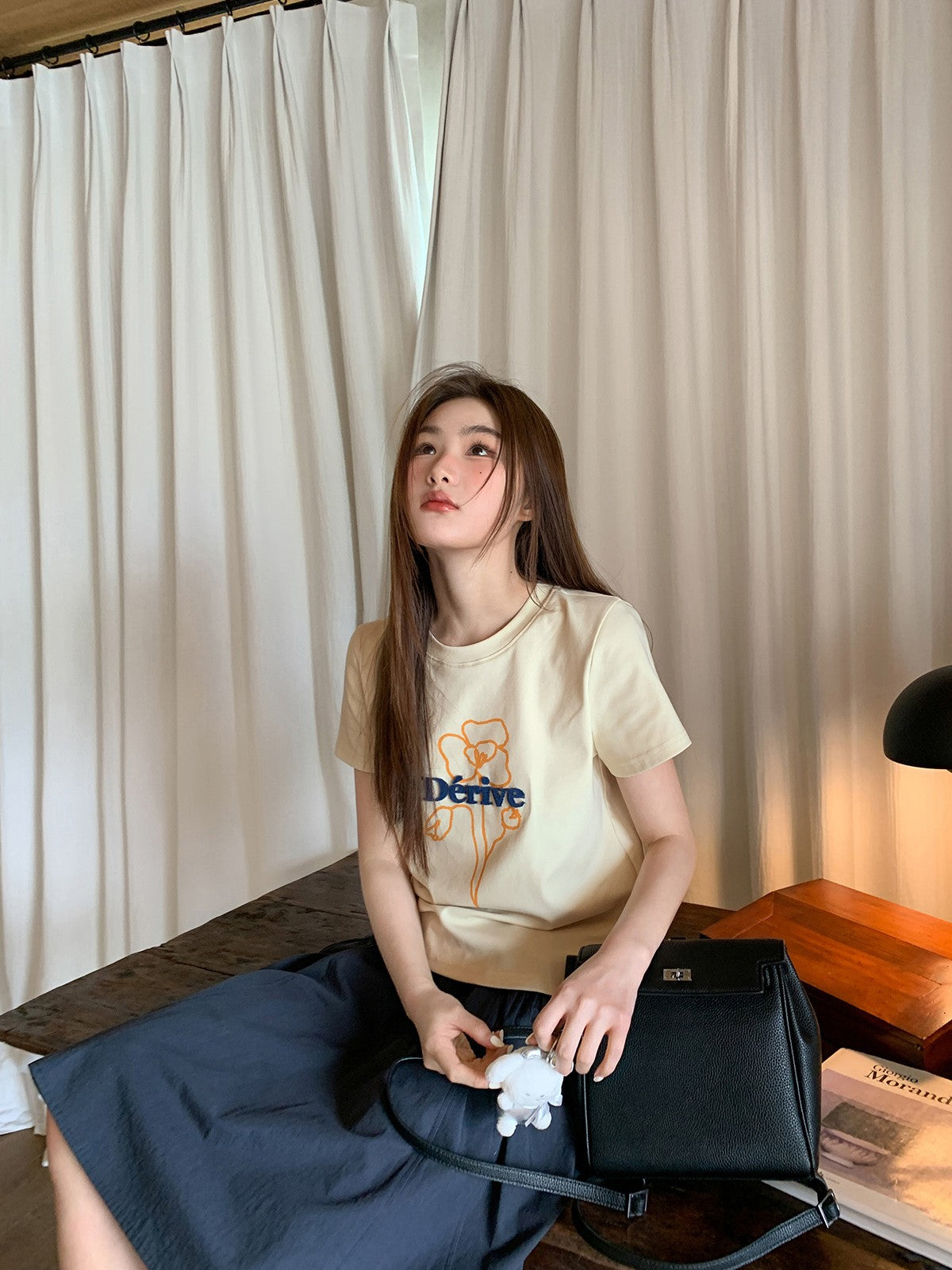 フロッキーロゴプリントTシャツ TK0222