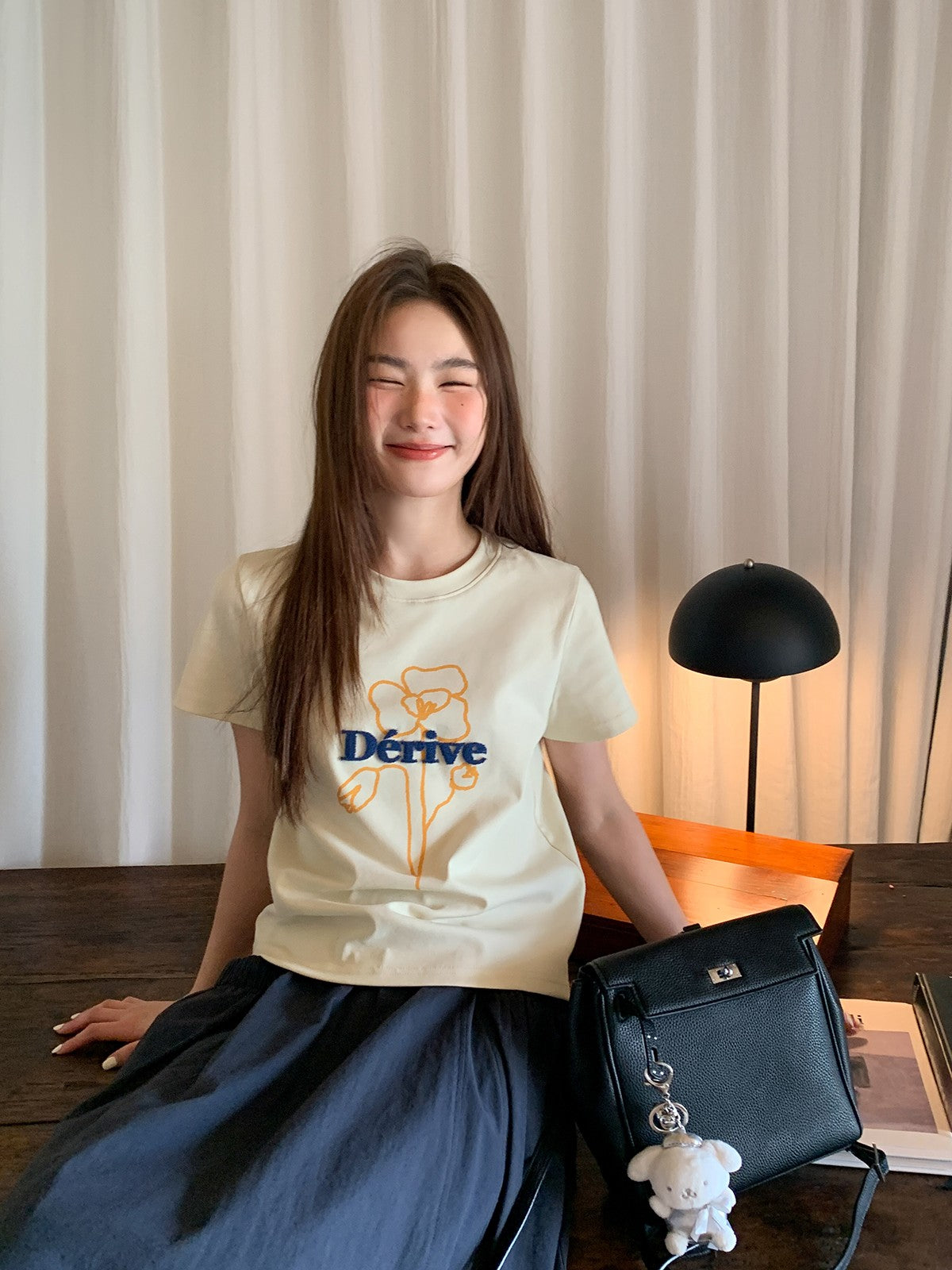 フロッキーロゴプリントTシャツ TK0222