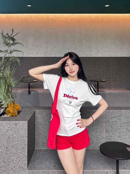 フロッキーロゴプリントTシャツ TK0222