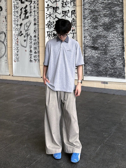 配色レイヤード風 ポロTシャツ TK0230