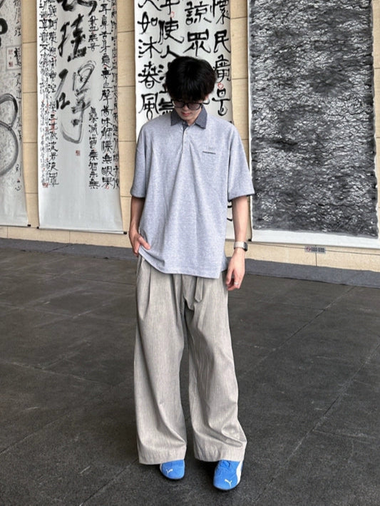 配色レイヤード風 ポロTシャツ TK0230