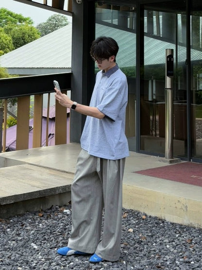 配色レイヤード風 ポロTシャツ TK0230