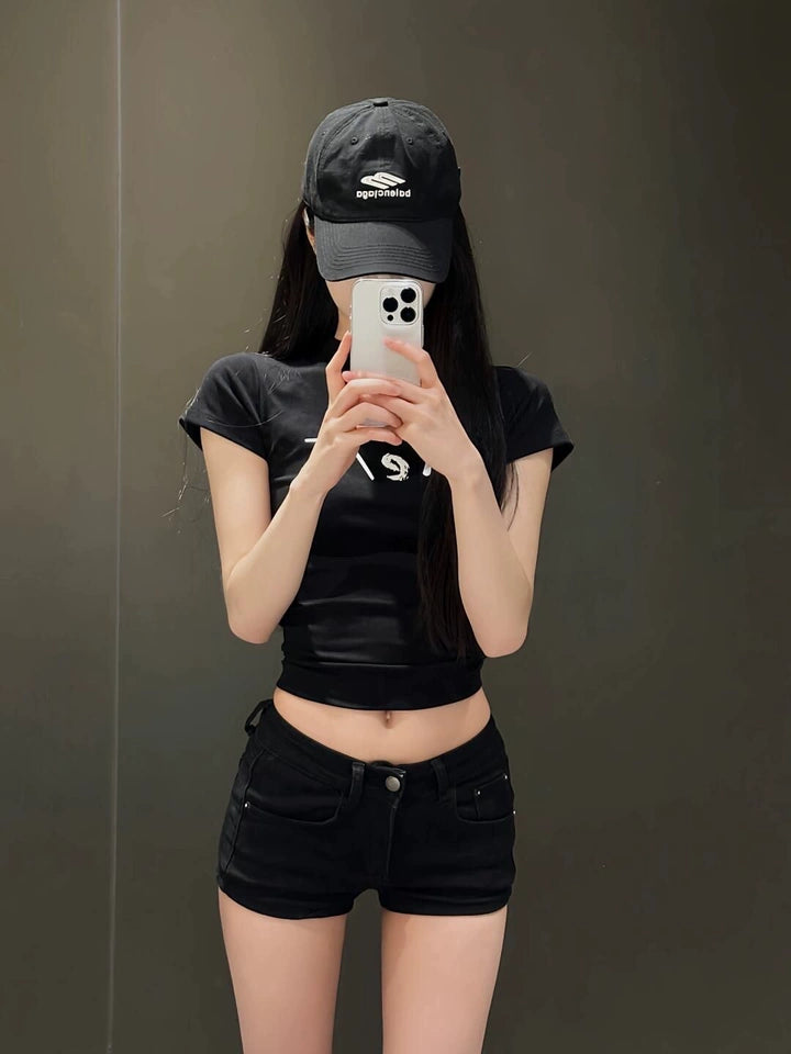プリントタイトフィットTシャツ TK0235