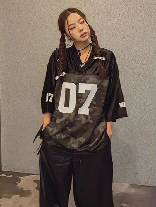 ヴィンテージカモフラスポーツTシャツ TK0246