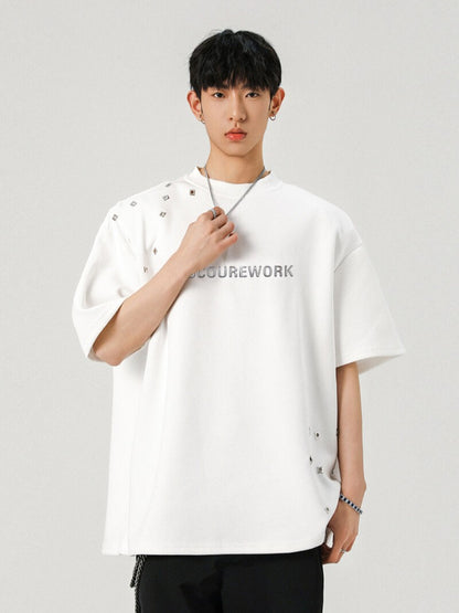 メタルプリント半袖Tシャツ TK0265