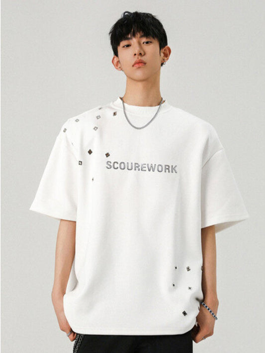 メタルプリント半袖Tシャツ TK0265