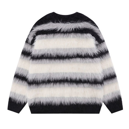 ゆったりボーダーボアニット TK0285