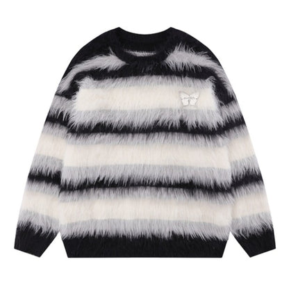 ゆったりボーダーボアニット TK0285