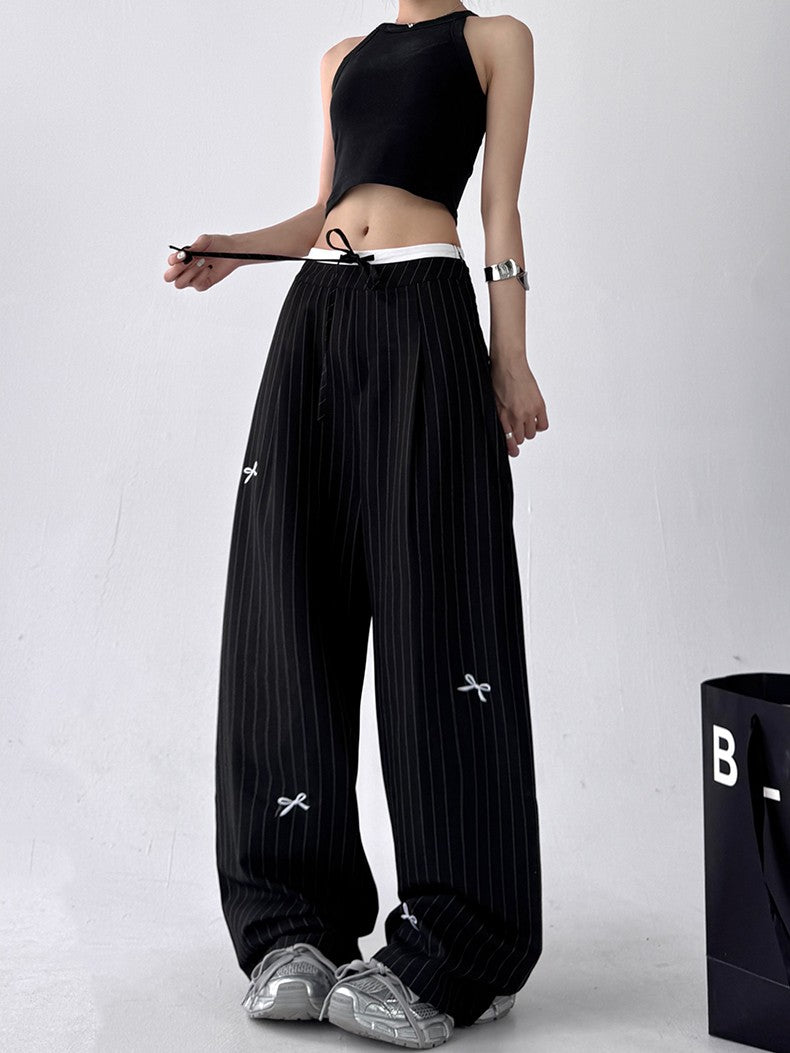 グレーストライプワイドパンツ TK0286 – TAKUTAKU