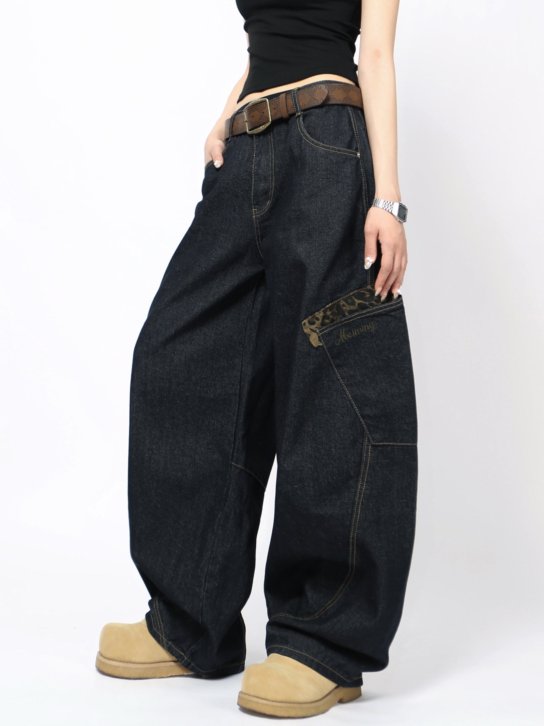 人気」レオパードパッチパンツ TK0295 – TAKUTAKU