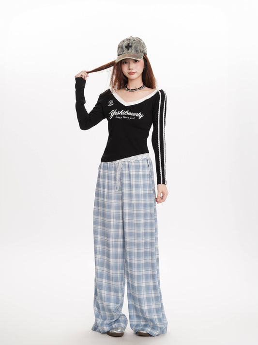 「2WAY着用」ワンショルダー 長袖コットンTシャツ TK0303