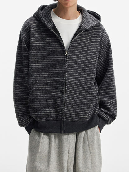 コットンストライプフーディー TK0324