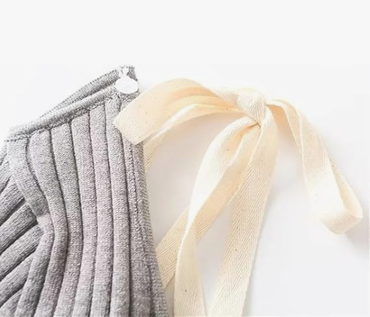 ワンオフショルダーギャザーリボン長袖シャツ  TK0326