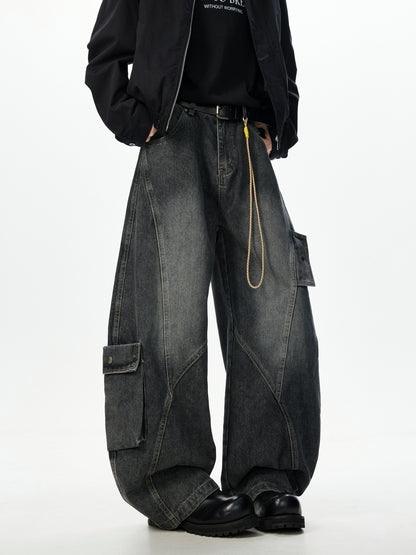 ウォッシュ カーブデニムパンツ TK0332