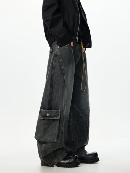 ウォッシュ カーブデニムパンツ TK0332