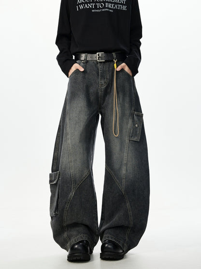 ウォッシュ カーブデニムパンツ TK0332