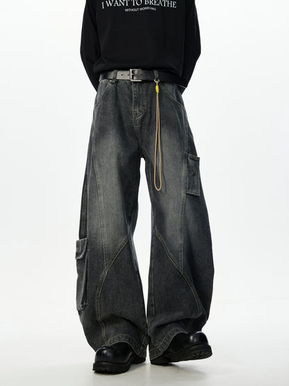 ウォッシュ カーブデニムパンツ TK0332