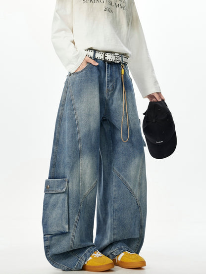 ウォッシュ カーブデニムパンツ TK0332