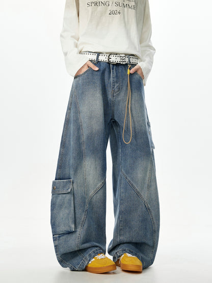 ウォッシュ カーブデニムパンツ TK0332