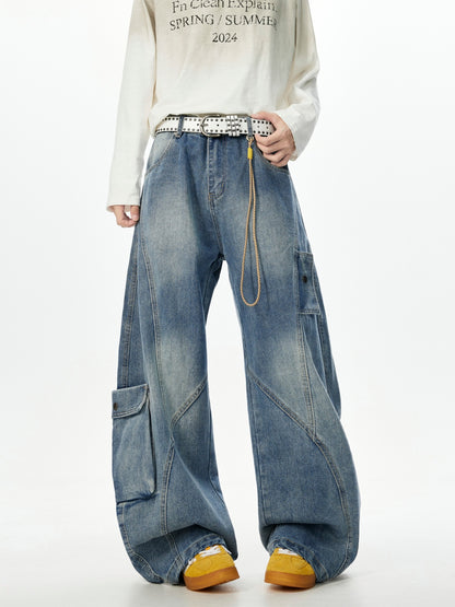 ウォッシュ カーブデニムパンツ TK0332