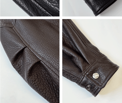 PUレザーダブルライダースジャケット TK0335