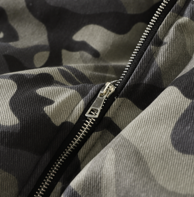 カモ柄フード付きボアジャケット TK0339