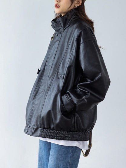 ヴィンテージPUレザーブルゾン TK0342