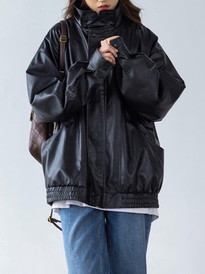 ヴィンテージPUレザーブルゾン TK0342