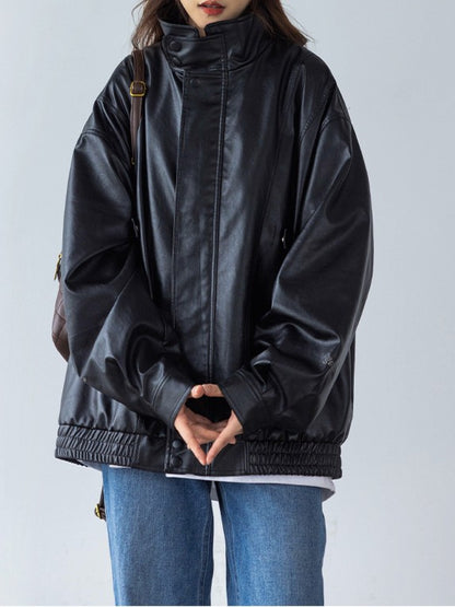 ヴィンテージPUレザーブルゾン TK0342