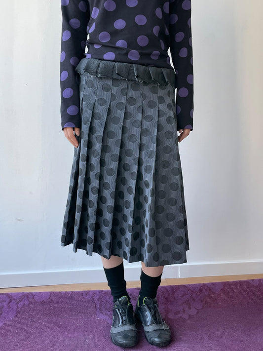 ドット柄タックプリーツスカート TK0359