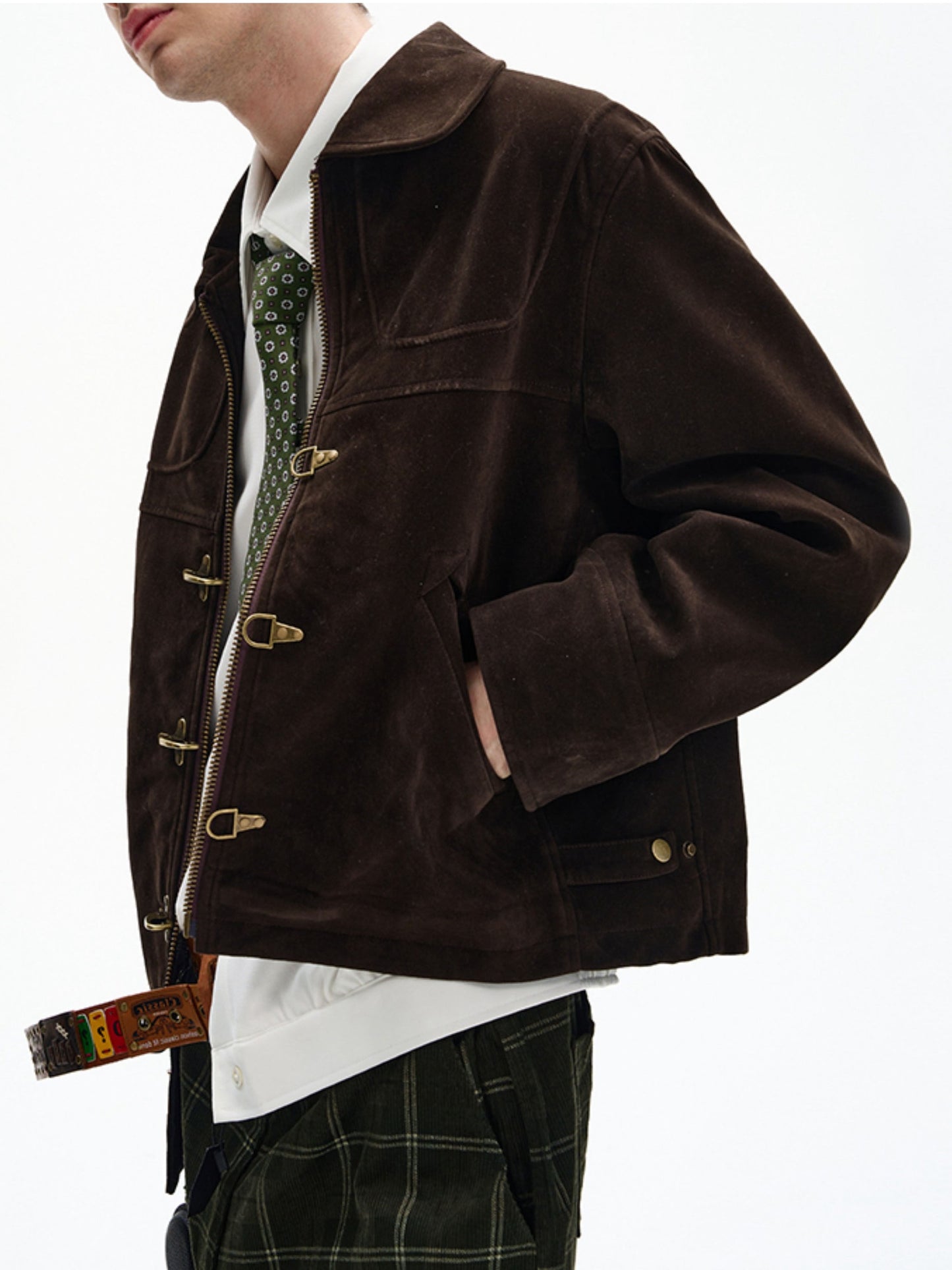 スエード ファイヤーマンジャケット TK0370