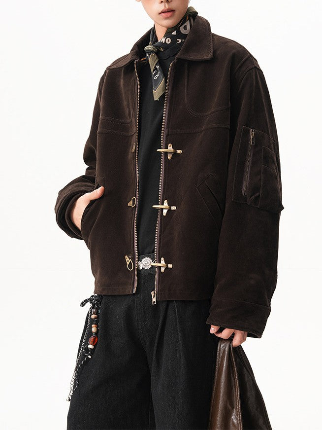 スエード ファイヤーマンジャケット TK0370