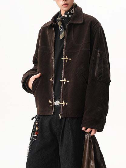 スエード ファイヤーマンジャケット TK0370