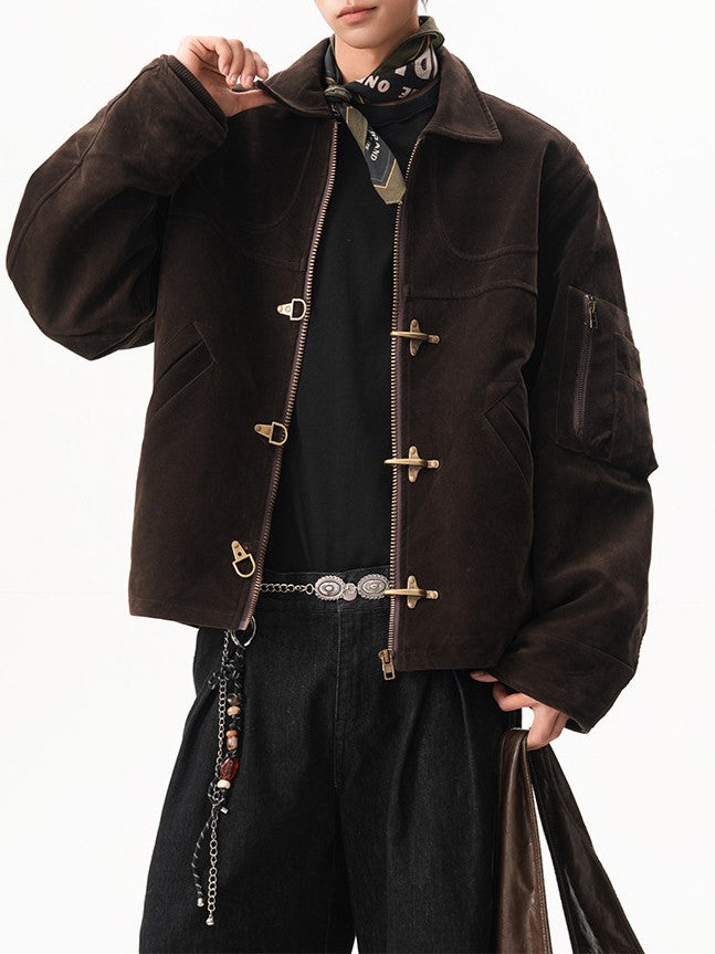 スエード ファイヤーマンジャケット TK0370