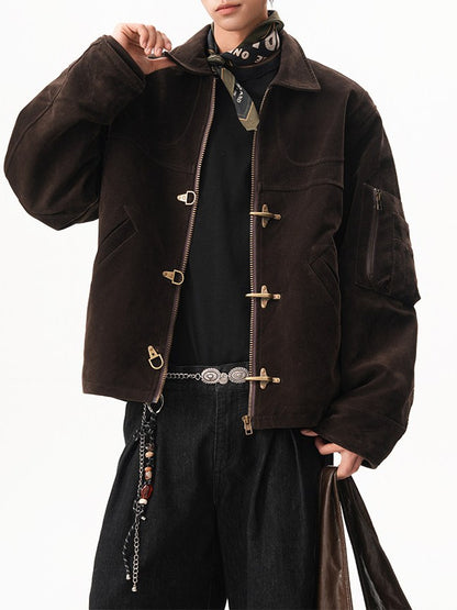 スエード ファイヤーマンジャケット TK0370