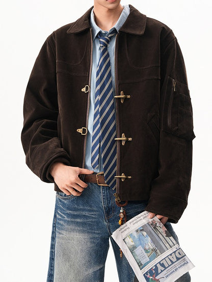 スエード ファイヤーマンジャケット TK0370