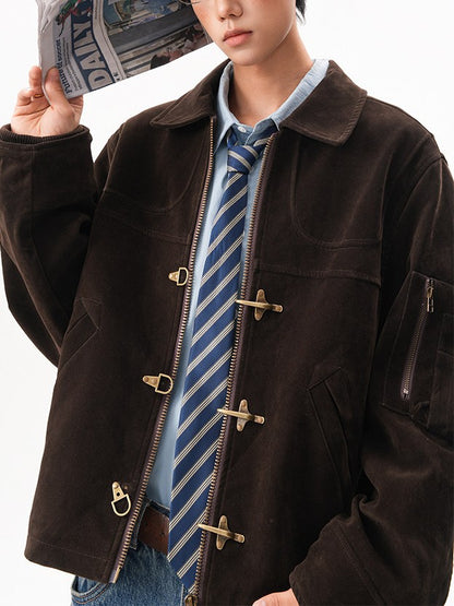 スエード ファイヤーマンジャケット TK0370