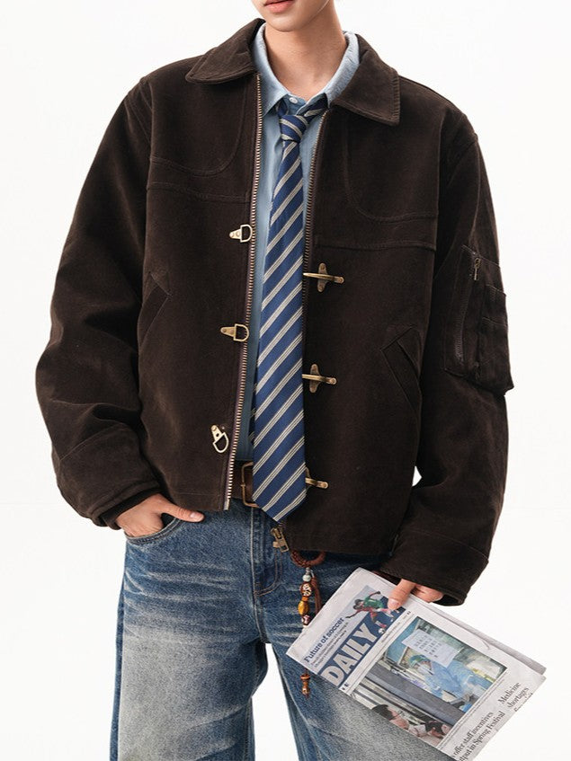 スエード ファイヤーマンジャケット TK0370