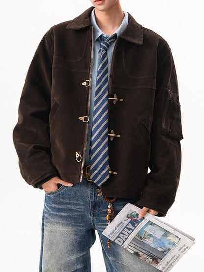 スエード ファイヤーマンジャケット TK0370