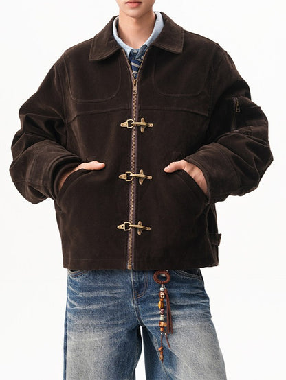 スエード ファイヤーマンジャケット TK0370