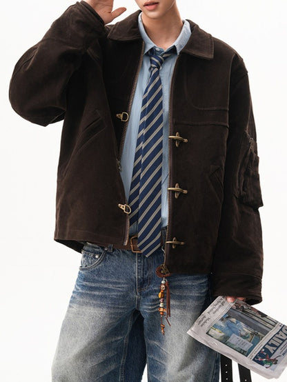 スエード ファイヤーマンジャケット TK0370