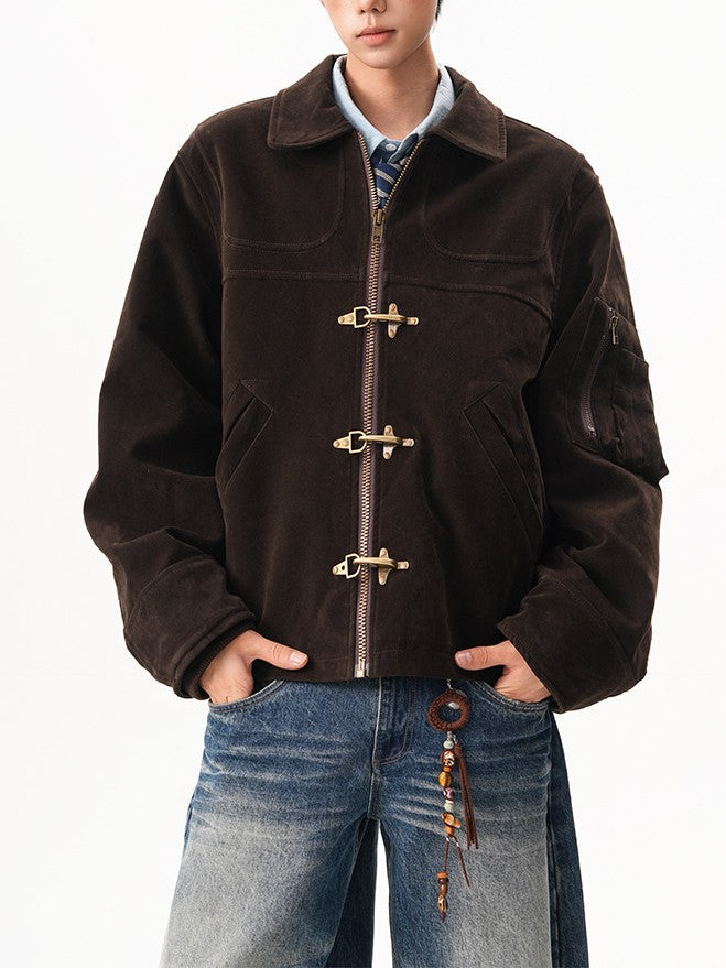 スエード ファイヤーマンジャケット TK0370