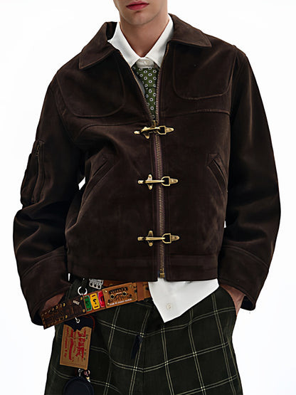 スエード ファイヤーマンジャケット TK0370