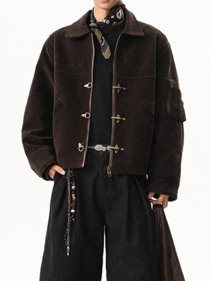 スエード ファイヤーマンジャケット TK0370