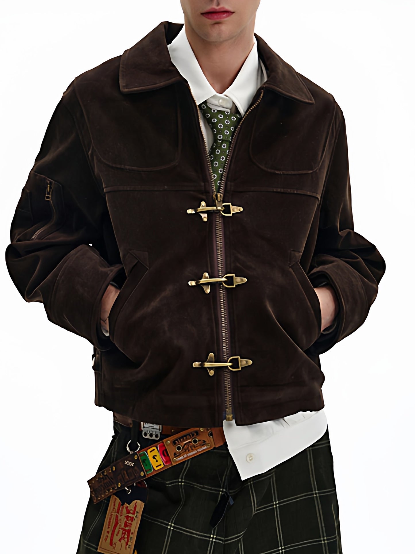 スエード ファイヤーマンジャケット TK0370