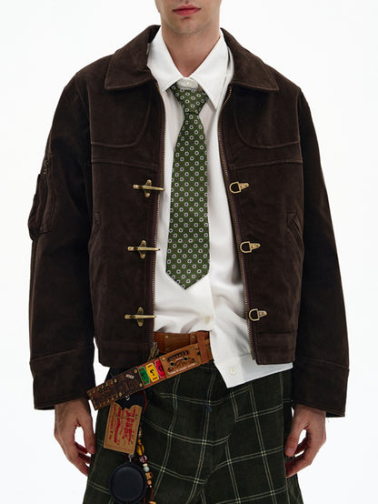 スエード ファイヤーマンジャケット TK0370