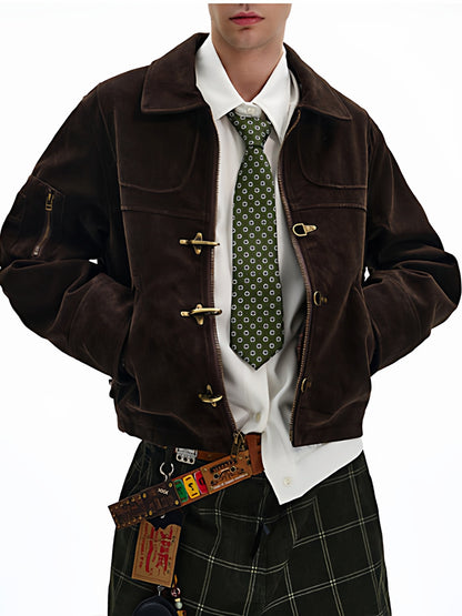 スエード ファイヤーマンジャケット TK0370