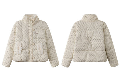 ホワイトドットファージャケット TK0373