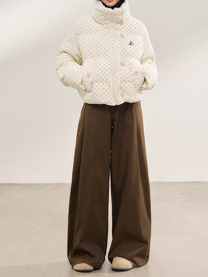 ホワイトドットファージャケット TK0373