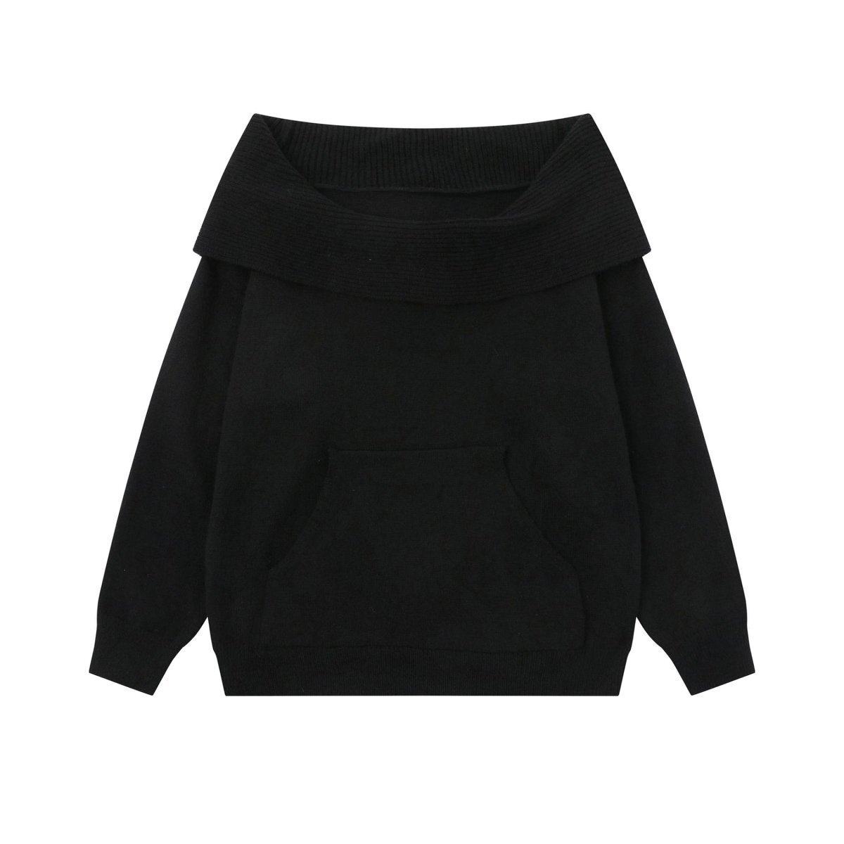 2WAY フード付き オフショルニット TK0375